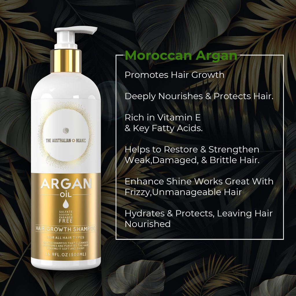 Crecimiento del cabello con aceite de argán - Milagro de 10 minutos - Paquete esencial