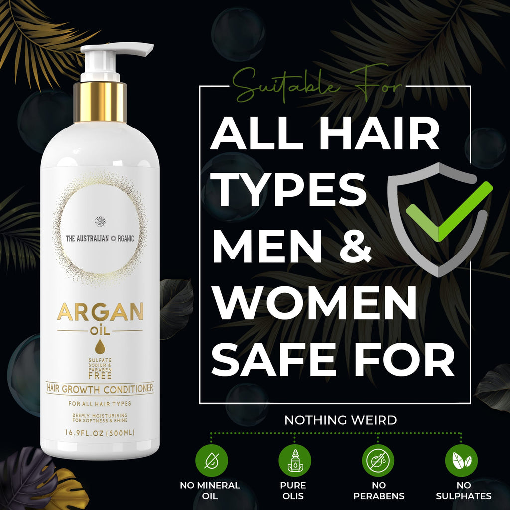 Crecimiento del cabello con aceite de argán - Milagro de 10 minutos - Paquete esencial